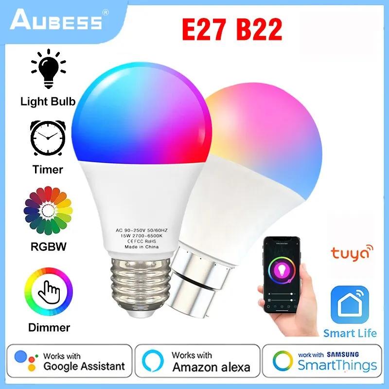   E27 B22 Ʈ , Ʈ  ̹, RGBCW  , LED , ˷ Ȩ, 2 